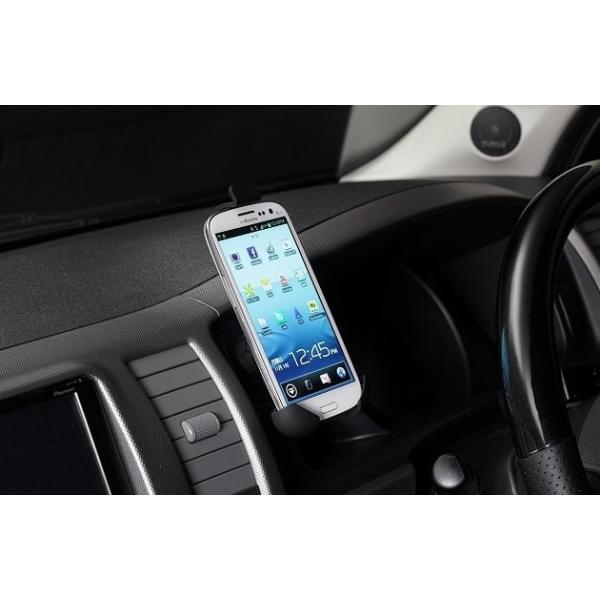 ESSEX/エセックス/大画面スマホに対応 ハイエース/レジアスエース用 スマホホルダー スーパービッグ （ステルスブラックのみ）