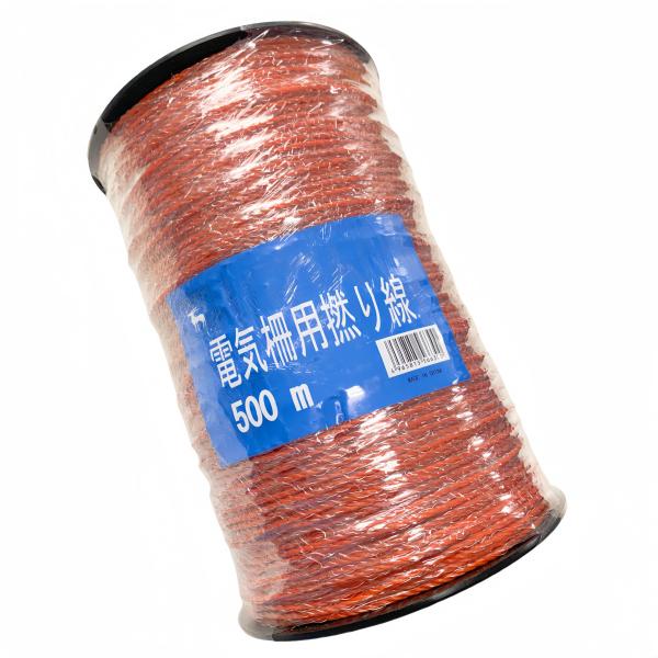 電気柵用より線（撚線）500m●ポリエチレン線約30本とステンレス線（3本）を撚り線にした電柵用電線●大容量500mスプール巻JAN CORD:4965815566300品番 ER-500S仕様■サイズ（約）径2.3mmx長さ500m■材質...