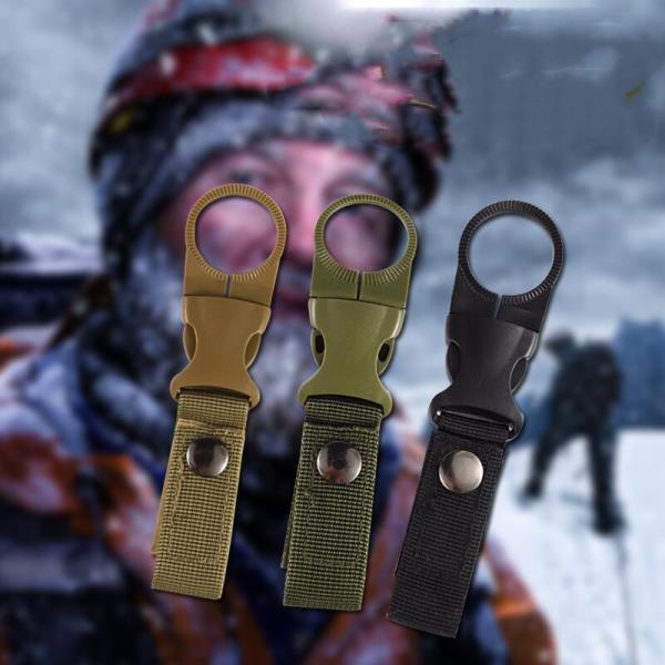 ペットボトルホルダー 2個セット ドリンクホルダー カラビナ キーホルダー アウトドア 登山 ゴルフ BBQ 山ガール 持ち運び キャンプ グッズ HP-1