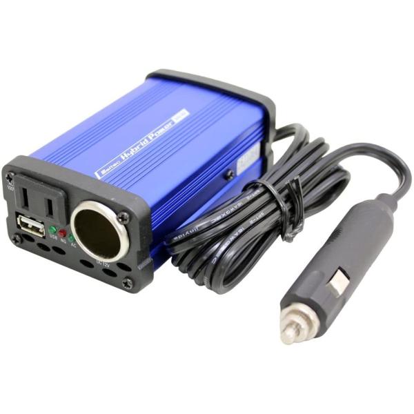 USB コンセント タップ 車　12V コンセント1口　80W USB1口　2.4A 12V　1口　10A 静音タイプ 大自工業　SIV80