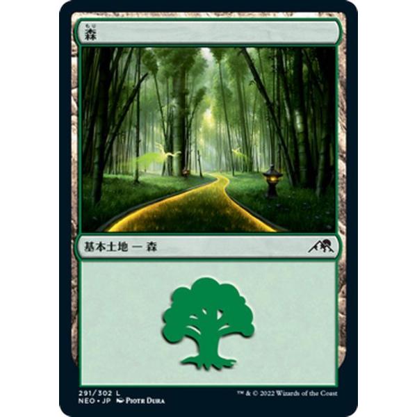 MTG マジック：ザ・ギャザリング 森(コモン) 神河：輝ける世界