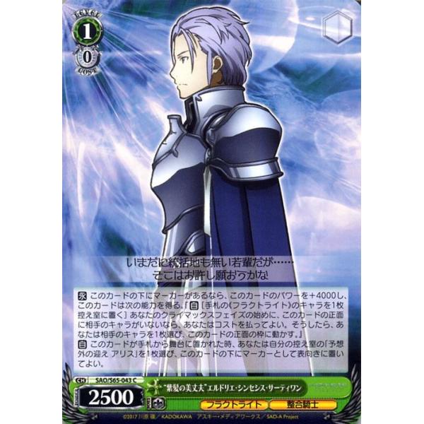ヴァイスシュヴァルツ ソードアートオンライン SAO 8風 準フルレア card-museum_saos65-043-c