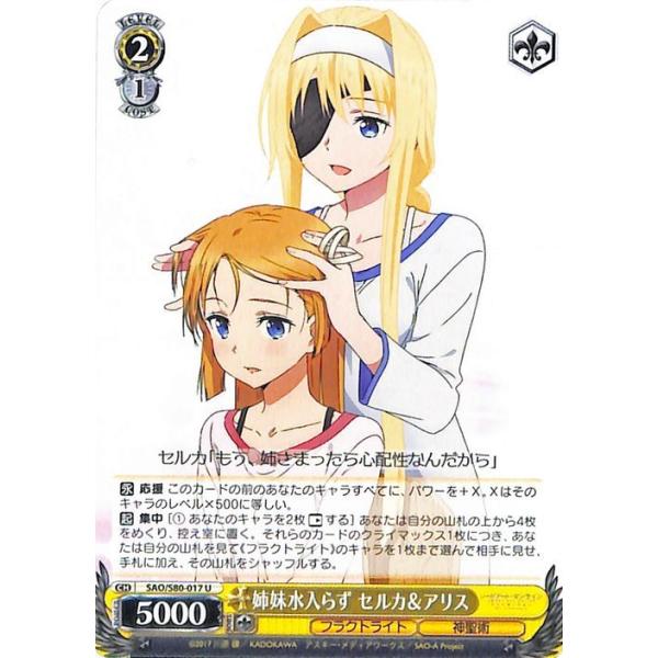 ヴァイスシュヴァルツ ソードアート・オンライン アリシゼーション Vol