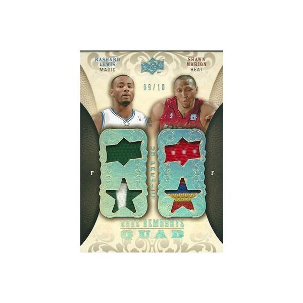 ラシャード ルイス / ショーン マリオン NBAカード 2008/09 UD Premier Rare Remnants Quad Patch 10枚限定！（09/10） / Rashard Lewis / Shawn Marion