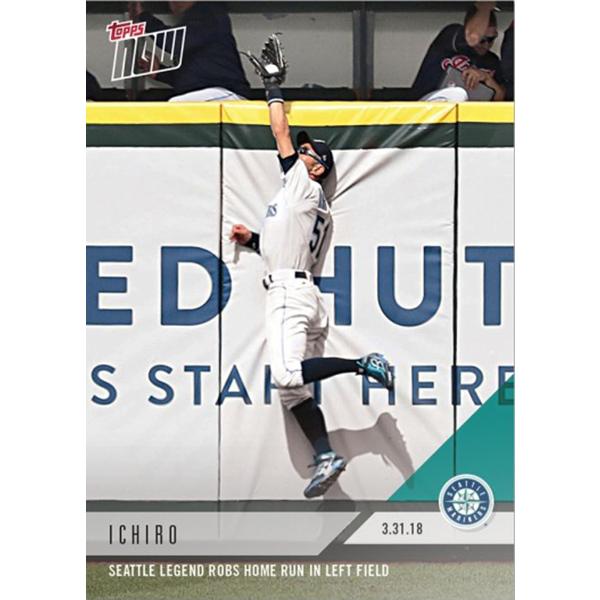 イチローIchiro - 03/31/2018 TOPPS NOW Card スーパーキャッチ カード 