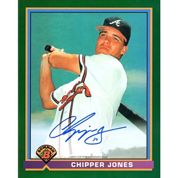 TOPPS chrome Black チッパー ジョーンズ 直筆サイン /50