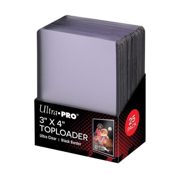 ★ 新品、未開封 UltraPRO カードスリーブ トップローダー ★ Ultra・PRO（ウルトラプロ） トップローダー (ブラック) 25枚入り