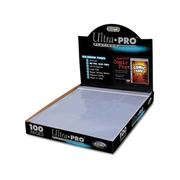�E���g���v�� Ultra Pro �R�~�b�N�y�[�W �V�[���t1�|�P�b�g�V�[�g 3�� #81697 | Comic Page 7-1/4" X 10-1/2" with 3-Hole Spine
