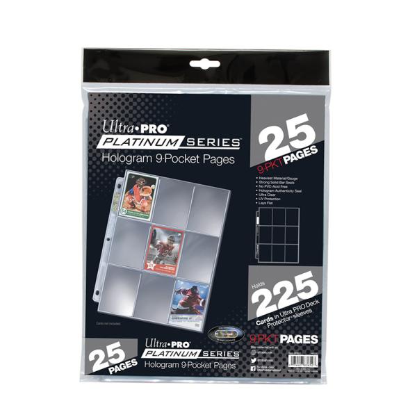 �E���g���v�� Ultra Pro 9�|�P�b�g �V�[�g 3���@(25������) #83652�@| Ultra PRO Platinum Series 9-Pocket Pages (25 count retail pack)