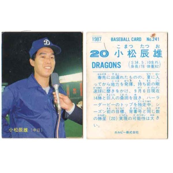 【限定版】カルビー、プロ野球カード、1984年690、中日、小松辰雄 限定版】カルビー、プロ野球カード、1984年690、中日、小松辰雄