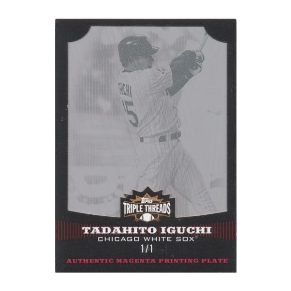 【1 of 1】井口資仁 2006 Topps Triple Threads Magenta Printing Plate Card Tadahito Iguchi