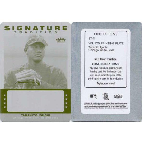 【1 of 1】井口資仁 2006 Fleer Tradition Yellow Printing Plate Card Tadahito Iguchi