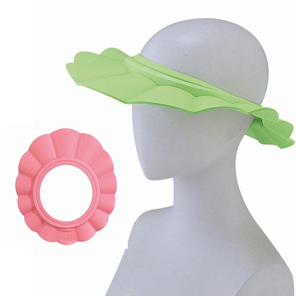 ■品名：シャンプーハット■品番:6048■JAN:4975520827627（グリーン）4975520829720（ピンク）■素材：EVA樹脂■頭囲対応サイズ：54〜60cm・定番ロングセラー商品・シャワーやシャンプーが目に入るのを防ぎます