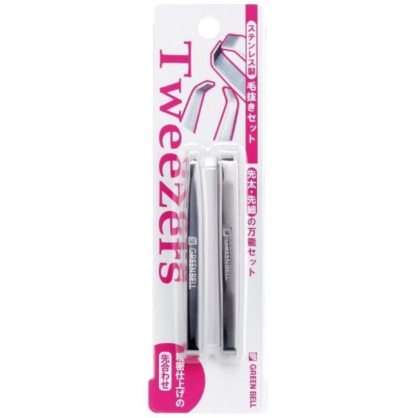 熟練した職人による精密仕上げ。肌に優しくしっかり抜ける。先端が「先細」と「先太」のお得な２本セットです。【メーカー】グリーンベル【品番】PSG-012【材質】本体/18crステンレス