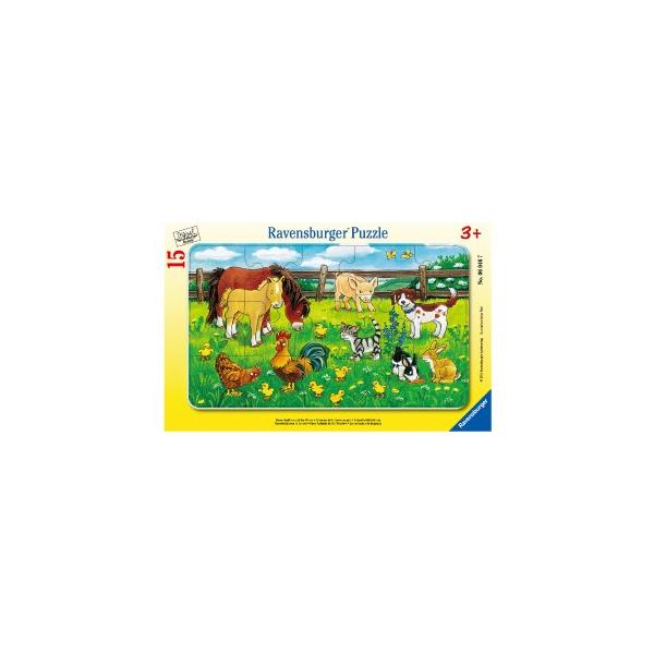 ※数量限定※脳トレ 高齢者 パズル フレームパズル 15ピース 『農場の動物たち』・在庫限りで完売・