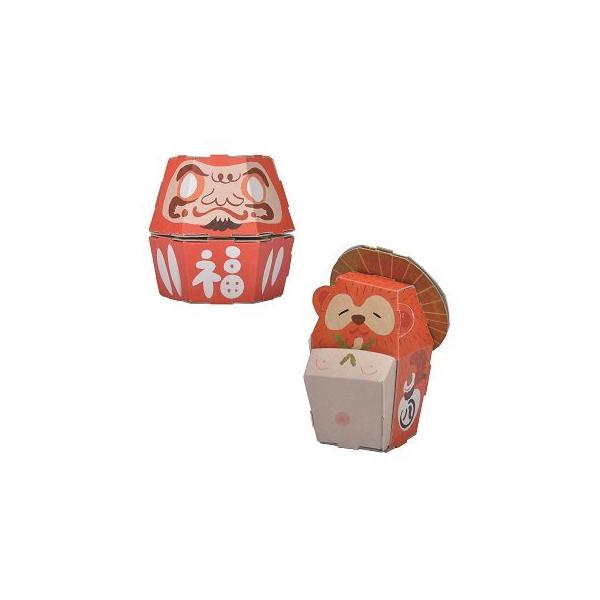 高齢者 リハビリ 簡単 子ども 工作 えんぎもの　だるま＆たぬき