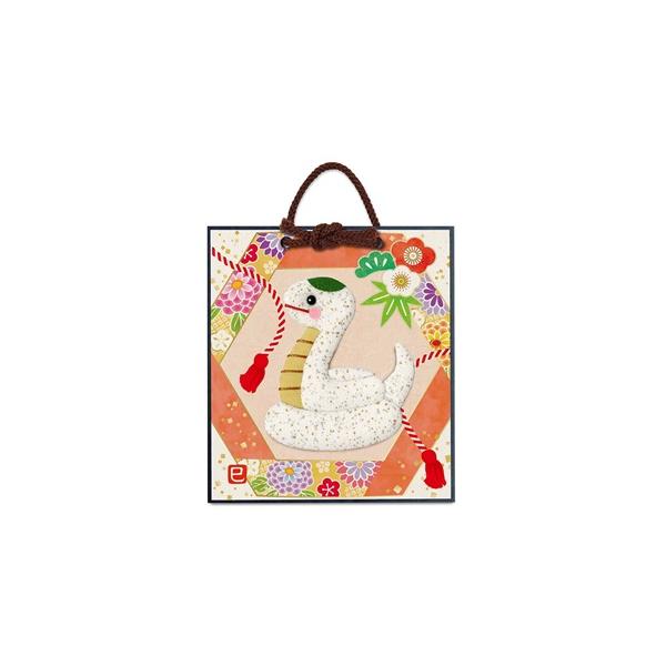 高齢者 手芸 押絵 押し絵 介護施設 レク リハビリ 限定 押し絵かべ飾りキット 開運大吉へび【2025年お正月】巳年　縁起物　キット