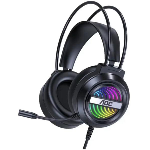 AOC ゲーミングヘッドフォン GH120 ノイズキャンセリングマイク USB