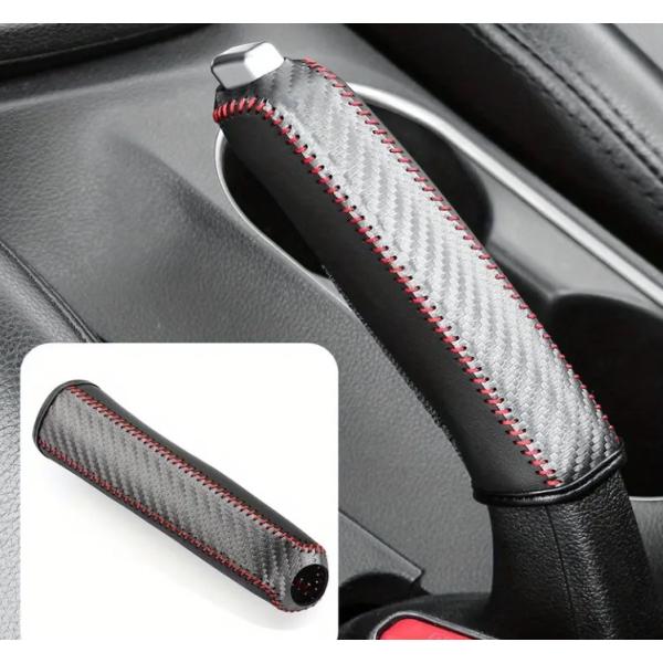 ハンドブレーキカバー カーボン 調 汎用 ハンドブレーキ サイド