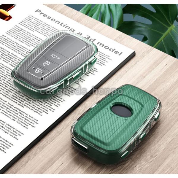 トヨタ TOYOTA キーカバー キーケース カーボン調 TPU スマートキー シリコーン CHR プリウス ランドクルーザープラド カローラ 86 RAV4