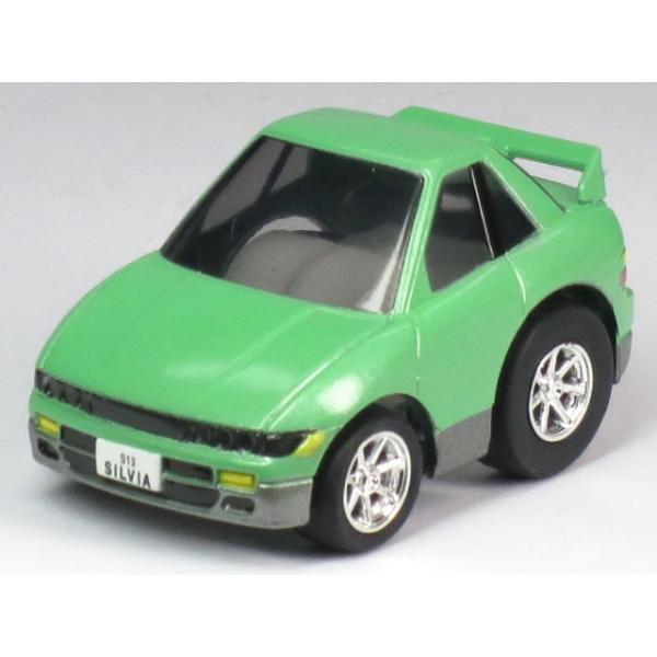 【廃盤】日産NISSAN シルビア チョロQ チョロQ 【単品】チョロQ 日産 シルビア S13 グリーンII (クリアケース