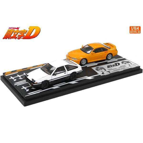 DIECASTMASTERS シルビア S14 後期 2台セット 1/64 ダイキャストマスター 1/64 日産 シルビア S14 レッド 右ハンドル