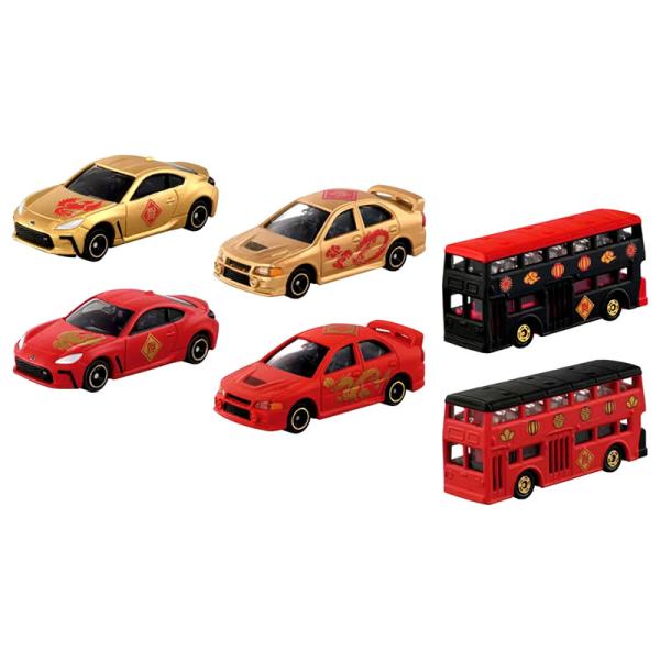 トミカくじ 05.06.07.08.09.10 ミニカー コンプリートセット タカラトミー（TAKARA TOMY） 春節トミカくじ (1BOX:6個入)【☆全6種類