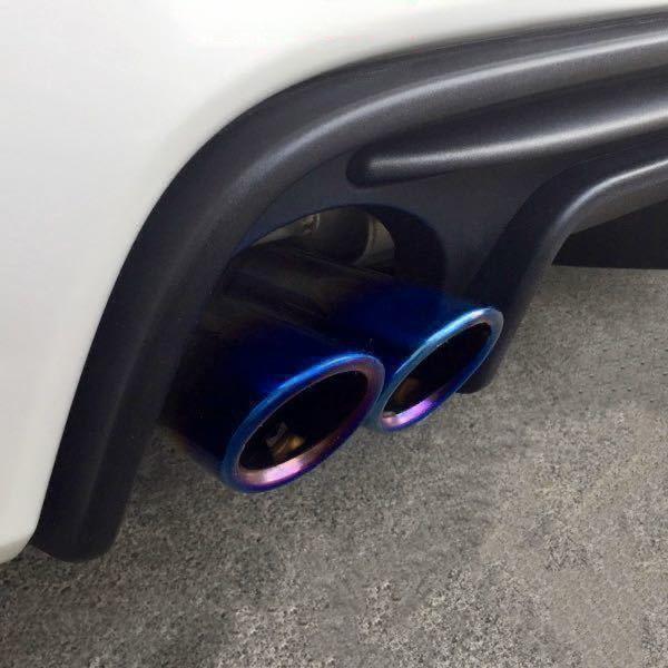 アバルト500 595 レコードモンツァ用　チタン風マフラーカッター　used アバルト500 595 レコードモンツァ用 チタン風マフラーカッター