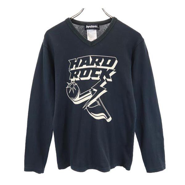 HYSTERIC ヒステリック 日本製 ロゴプリント 長袖 Tシャツ FREE