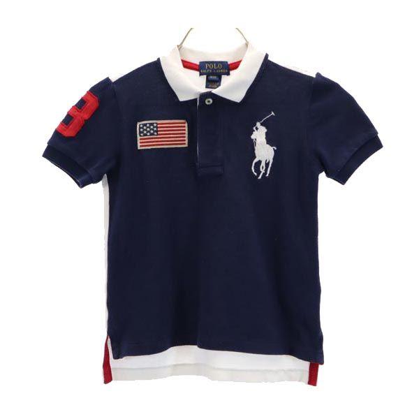 ■ 商品詳細 ■ブランド：ポロラルフローレン / POLO RALPH LAUREN対象：キッズアイテム：ポロシャツサイズ表記：3/3T※参考サイズ：キッズ100cmサイズ相当 ※実寸サイズを参考にしてください。着丈：約41cm身幅：約34...