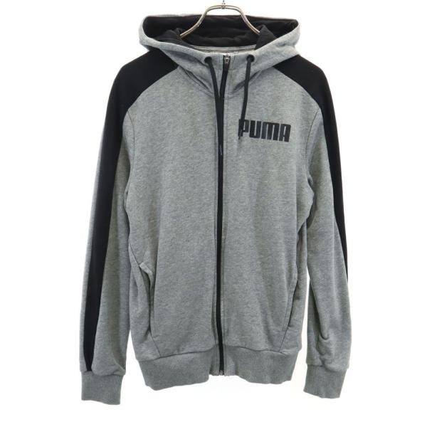 PUMA（プーマ） プリント トレーニング 長袖 ジップパーカー S グレー
