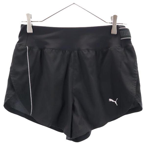 PUMA プーマ ランニング パンツ S ブラック系 スポーツ ランパン ショート レディース 古着 中古
