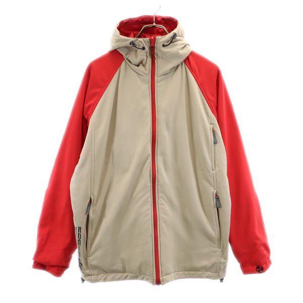 BURTON バートン　バーガンディ フード付きジャケット BURTON（バートン） リバーシブル フードジャケット M ベージュ×レッド