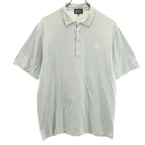 PEARLY GATES パーリーゲイツ ゴルフ 半袖 ポロシャツ 6 グレー