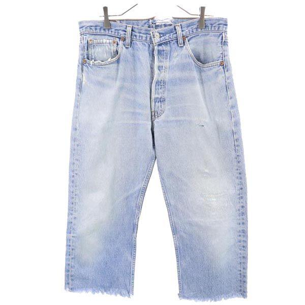 【W34 L34】90s USA製 usa levi's リーバイス 501 Levi's（リーバイス） 90s USA製 501 クロップド デニムパンツ w34
