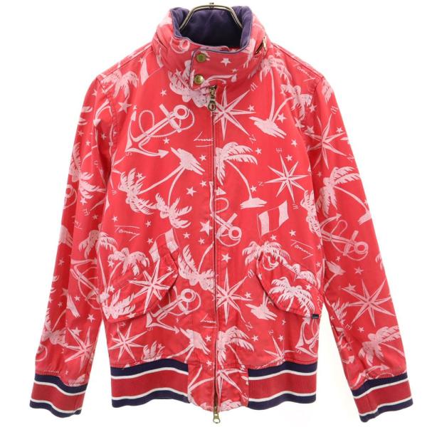 TOMMY HILFIGER トミーヒルフィガー スイングトップ S レッド メンズ 古着 中古