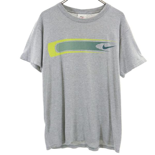 NIKE ナイキ 90s オールド 白タグ 半袖 Tシャツ S グレー メンズ 古着 中古