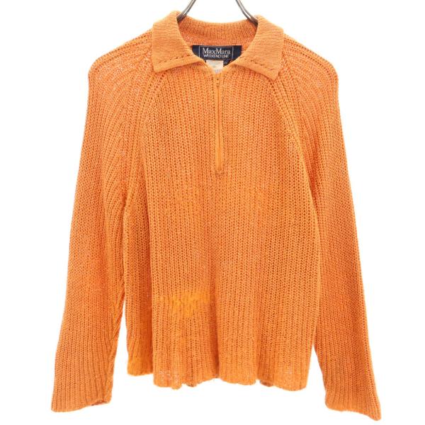 Max Mara（マックスマーラ） 長袖 セーター M オレンジ ニット ハーフ