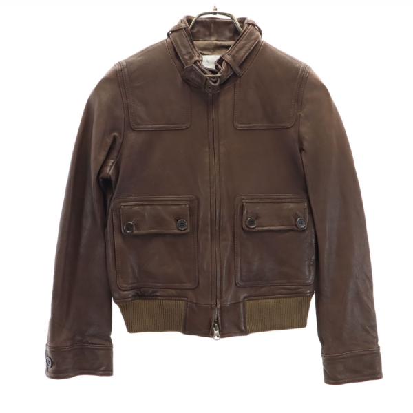 IENA（イエナ） シープスキン レザージャケット ブラウン ブルゾン