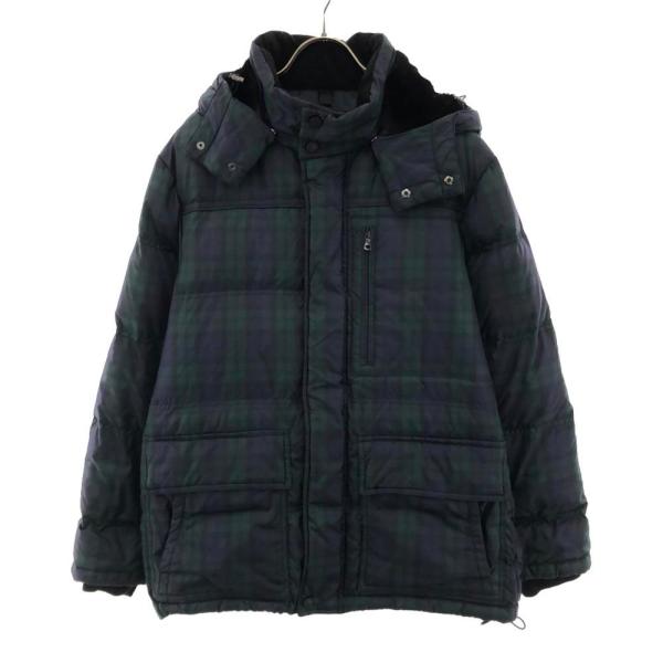 ユニクロ（UNIQLO） チェック柄 プレミアム ダウンジャケット MEDIUM