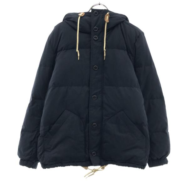   ネイビー　ダウンジャケット フード付き CAMP7（キャンプセブン） フード付き ダウンジャケット S ネイビー