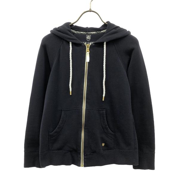 古着 BLUE LABEL CRESTBRIDGE ブルーレーベルクレストブリッジ 長袖 スウェットパーカー 38 ネイビー レディース ブルーレーベルクレストブリッジ BLUE LABEL CRESTBRIDGE ニット