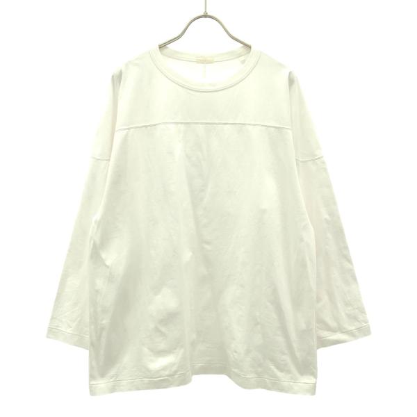 COMOLI コモリ 日本製 長袖 フットボール Tシャツ 2 ホワイト ロンT 