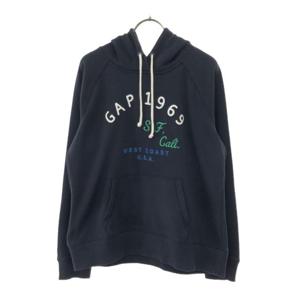 GAP（ギャップ） ロゴ刺繍 プリント 長袖 スウェットパーカー M 