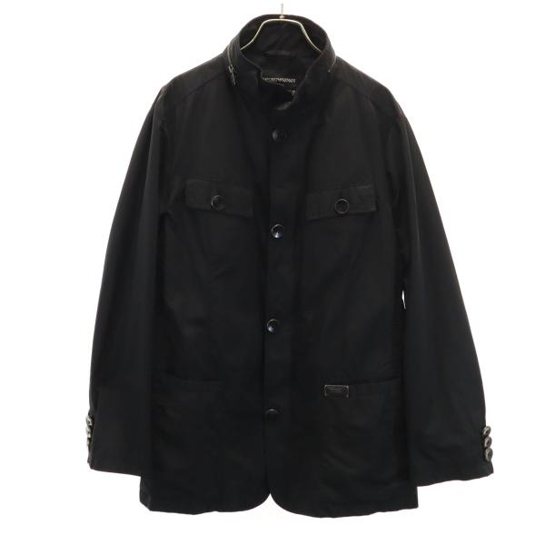Emporio Armani エンポリオアルマーニ ジャケット 50 黒 メンズ 古着