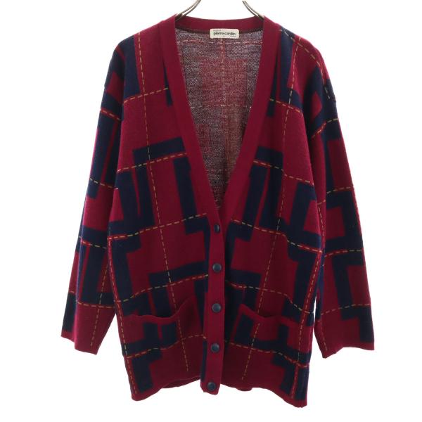 90's  Pierre cardin ピエールカルダン　ヴィンテージニット pierre cardin（ピエール カルダン） 90s オールド チェック柄 長袖