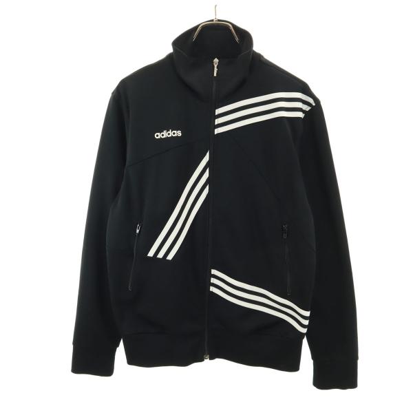 adidas（アディダス） トラックジャケット L 黒 ジャージ メンズ 古着