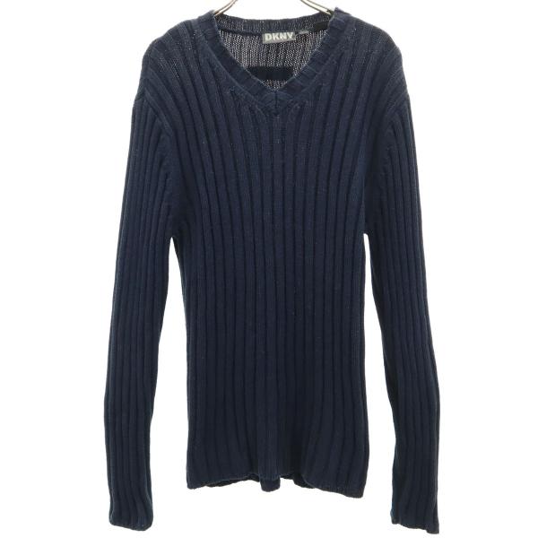 DKNY DONNA KARAN NEW YORK ダナキャランニューヨーク 長袖 Vネック