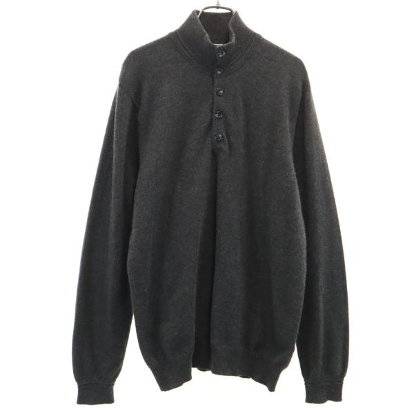 よ*ち様 UNIQLO カシミヤ100% ブラック グレー L 2色セット　新品 ユニクロ（UNIQLO） カシミヤ100％ 長袖 セーター XL チャコールグレー