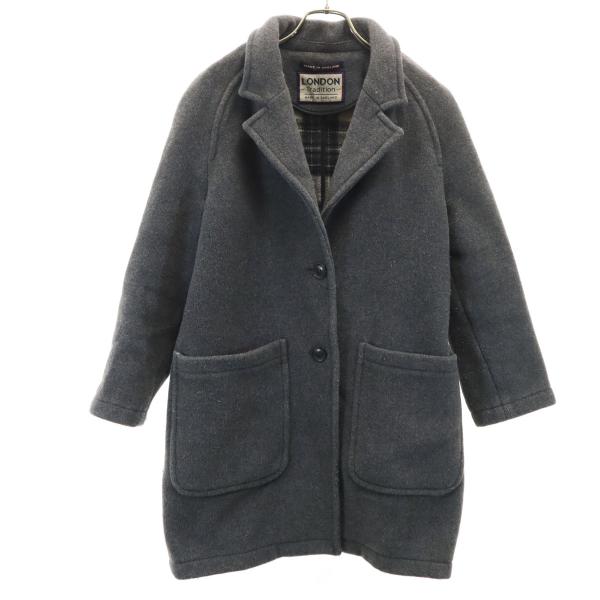 LONDON TRADITION ロンドントラディション イングランド製 コート 36 グレー レディース 古着 中古
